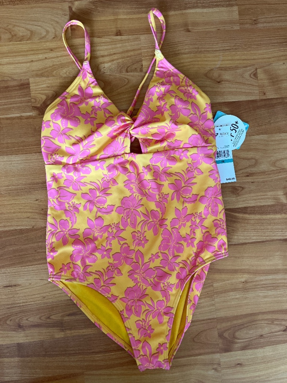 Roxy, one-piece swimsuit. Brand new, w/tags. Never worn.